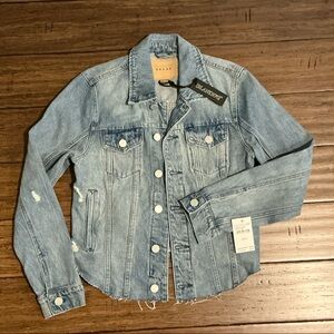 Blank NYC Denim Jacket with Distressed Details- NWT